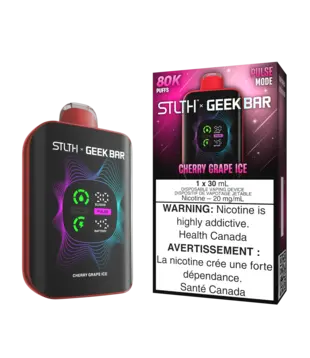 Cherry Grape Ice STLTH X Geekbar 80k Rechargeable Disposable