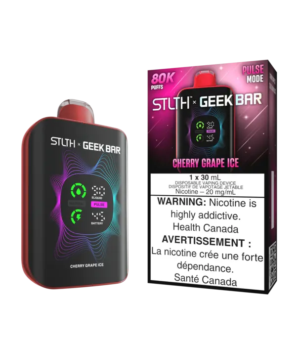 STLTH Cherry Grape Ice STLTH X Geekbar 80k Rechargeable Disposable