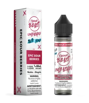 Epic Sour Berries Ice 20mg Flavour Beast Unleashed Nic Salt 60ml E-liquid