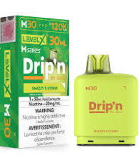 Snazzy S Storm Flavour Beast Level X Drip’N M-series 120k Disposable Vape Pod