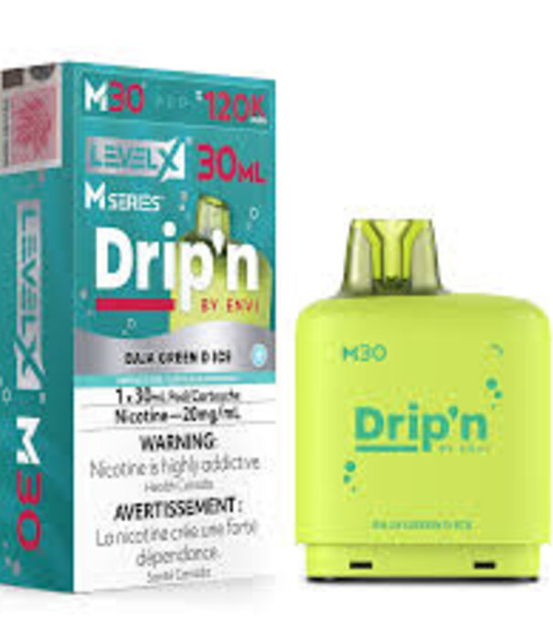 level X Baja Green D Ice Flavour Beast Level X Drip’N M-series 120k Disposable Vape Pod