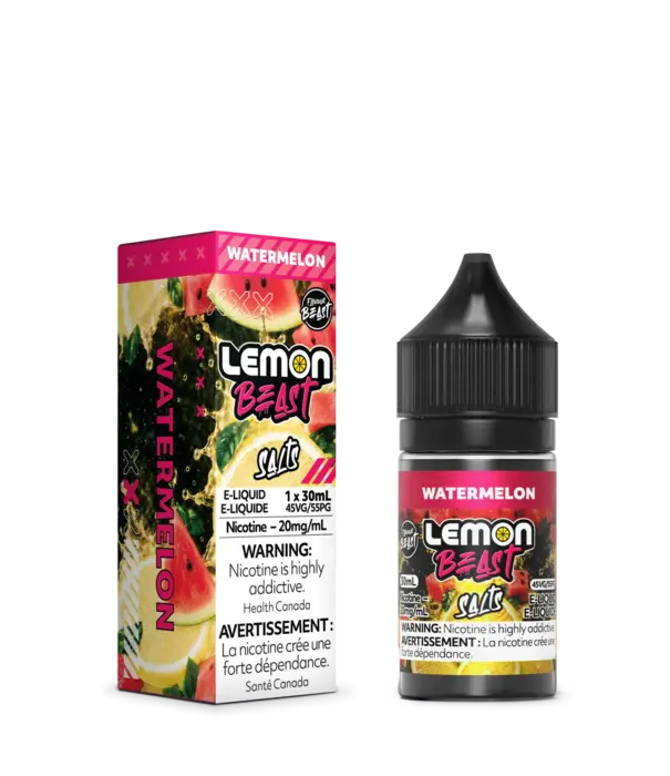 Flavour Beast Watermelon 20mg Lemon Beast Nic Salt 30ml E-liquid