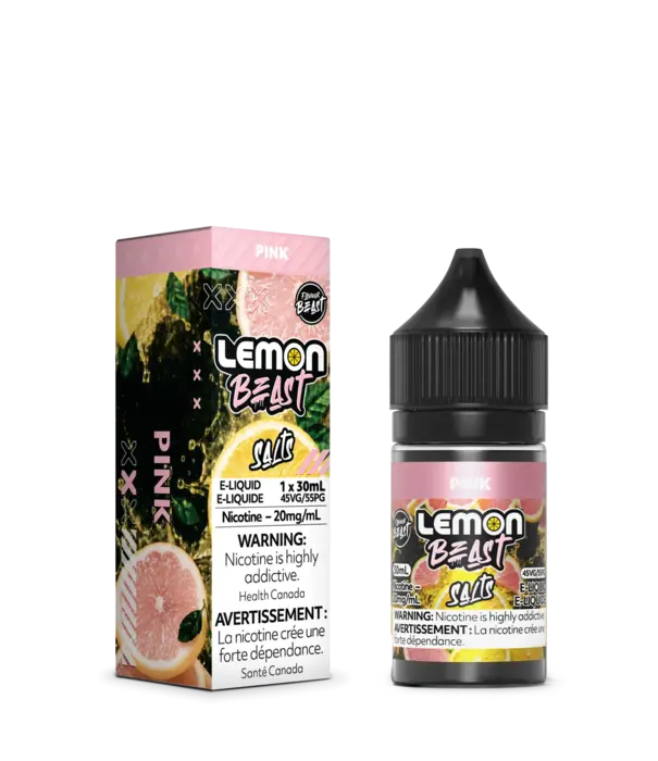 Flavour Beast Pink 20mg Lemon Beast Nic Salt 30ml E-liquid