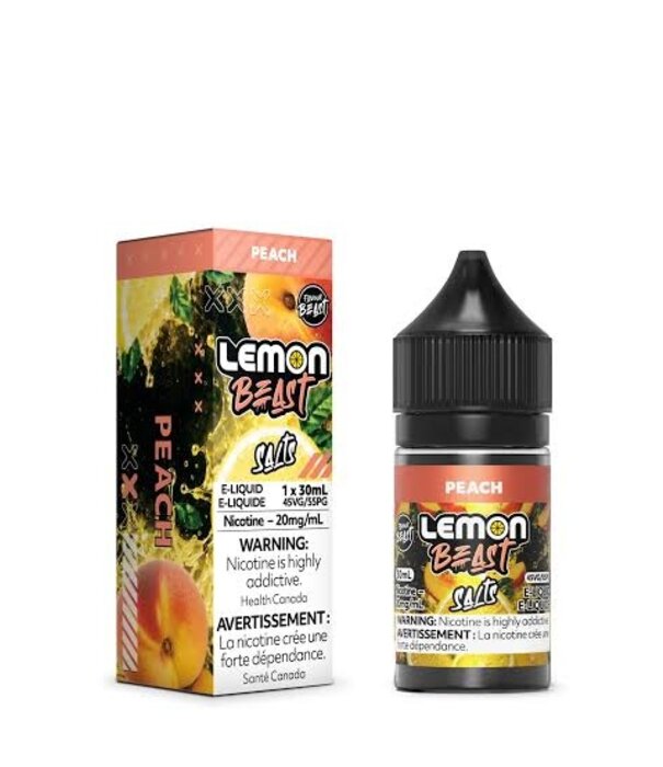Flavour Beast Peach 20mg Lemon Beast Nic Salt 30ml E-liquid
