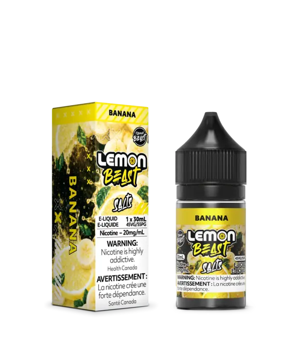 Flavour Beast Banana 20mg Lemon Beast Nic Salt 30ml E-liquid