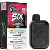 Supreme Strawberry Kiwi Ice Flavour Beast Six 24k Rechargeable Disposable