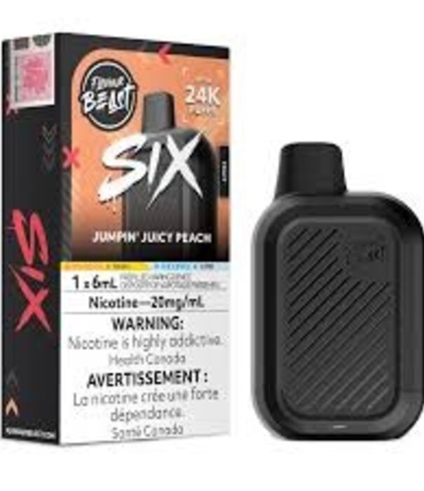 Flavour Beast Jumpin Juicy Peach Flavour Beast Six 24k Rechargeable Disposable