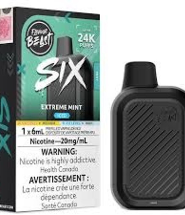 Flavour Beast Extreme Mint Ice Flavour Beast Six 24k Rechargeable Disposable