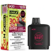 S. Cherry Watermelon Flavour Beast Sour Gushin Level X M-Series 120k Disposable Vape Pod