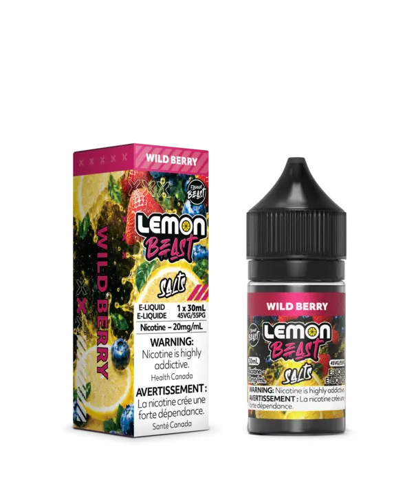 Flavour Beast Wild Berry 20mg Lemon Beast Nic Salt 30ml E-liquid