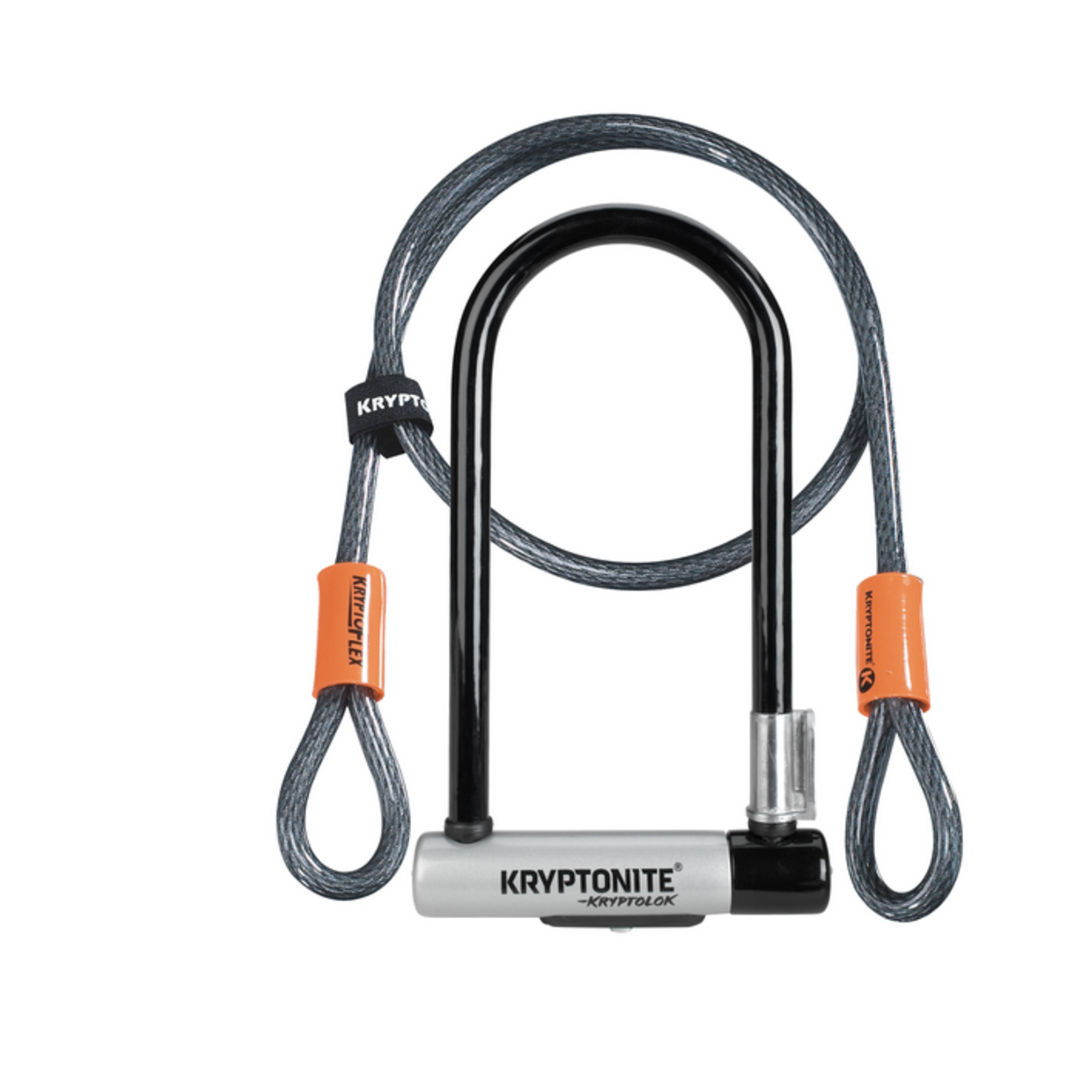 Kryptonite Lock - Kryptonite - KryptoLok series 2 STD U-Lock with 4-foot Flex Cable 4 x 9