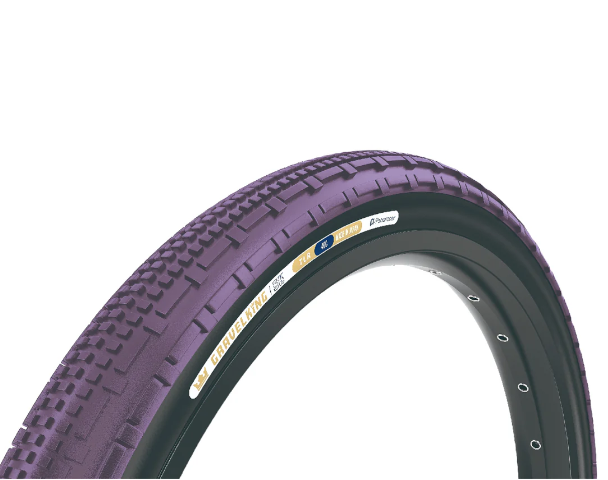 Panaracer GravelKing SK Tire - 700 x 45, Tubeless, Folding, Purple