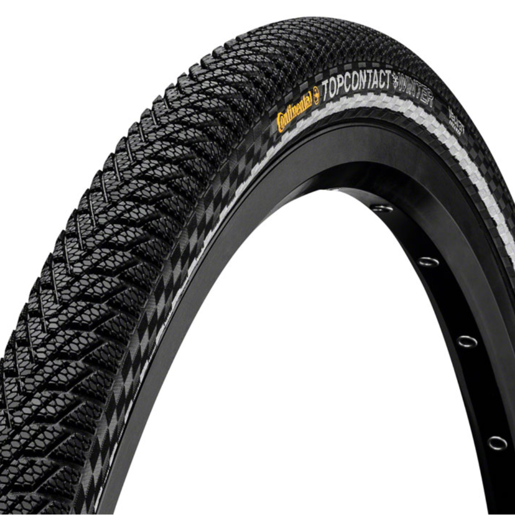 Continental Tire - 700 x 35 - Continental - Top Contact Winter II Premium Tire Folding, Black/Reflex, Vectran Breaker, E50