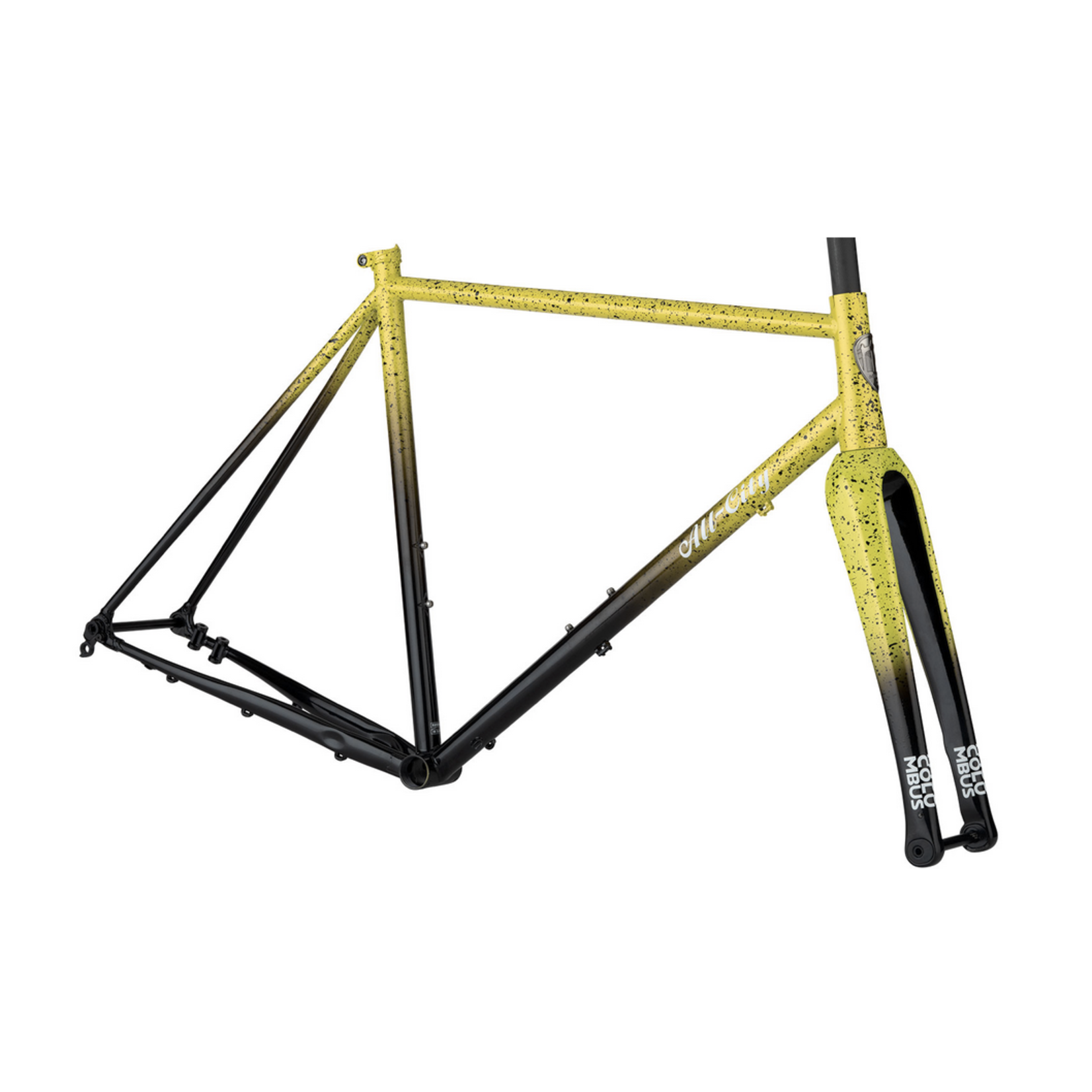 All-City Frameset - All-City - Macho King A.C.E. Frameset - 700c, Steel, Yellow Fade Splatter, 58cm
