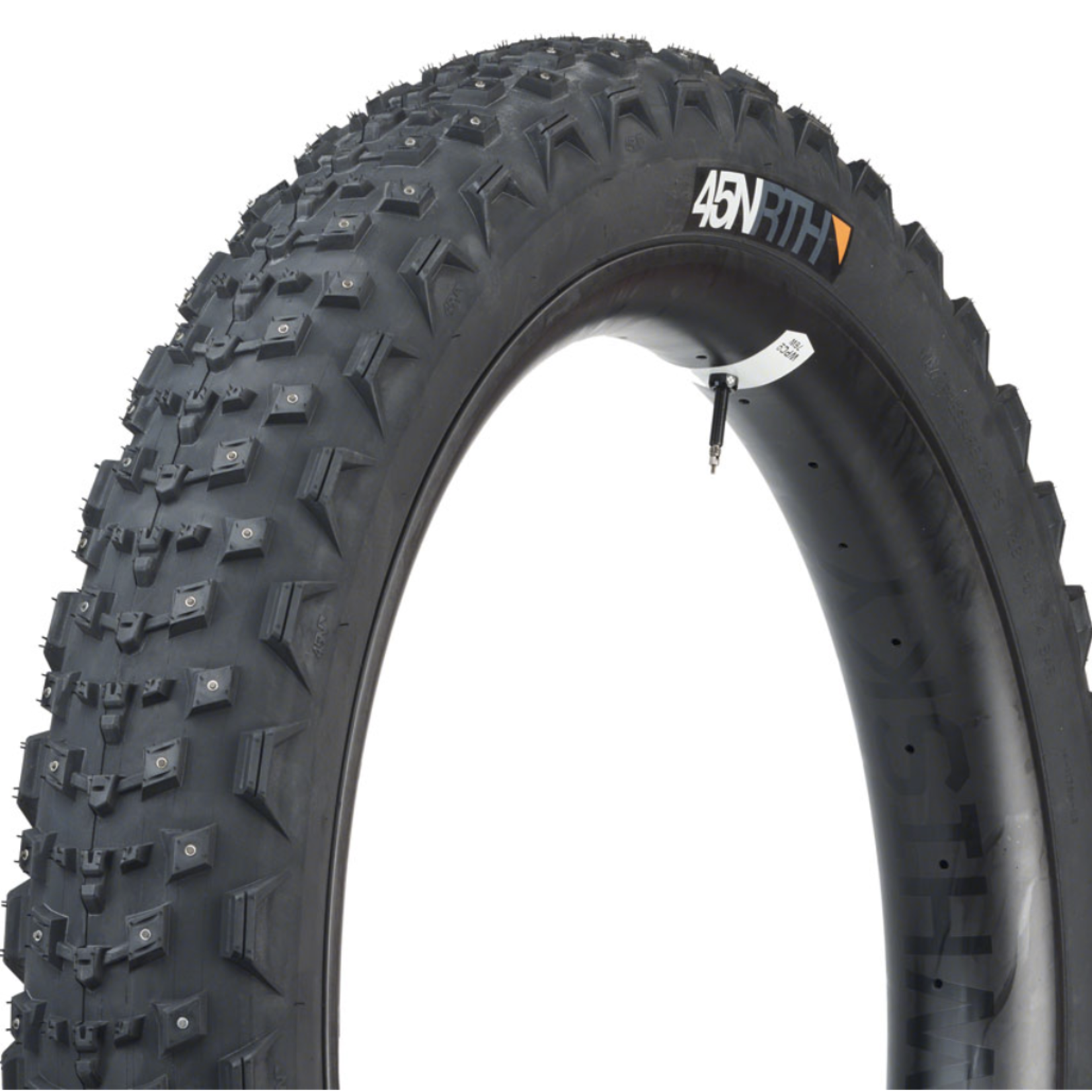 45NRTH 26 x 4.2 - 45NRTH - Dillinger 4 - Tubeless, Folding, Black, 60 TPI, 168 Carbide Steel Studs