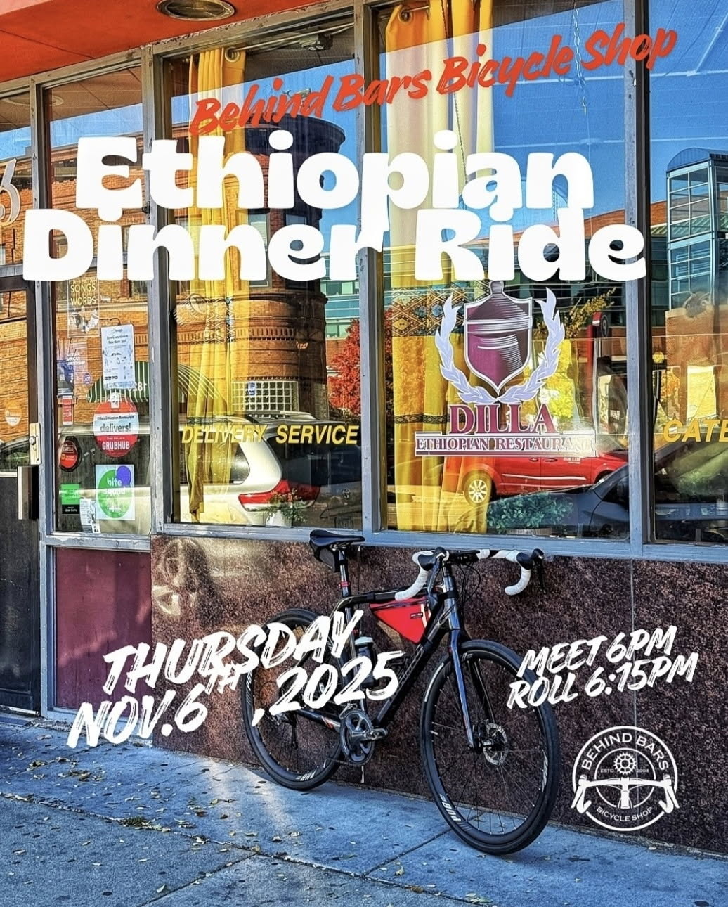 Dilla Ride! (Ethioian Dinner Ride) 11/9