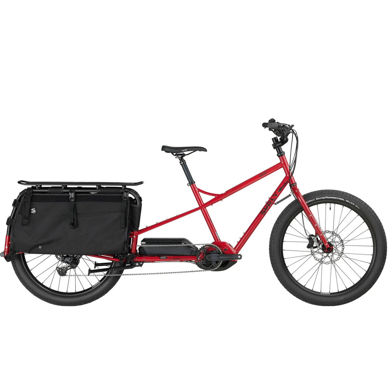 Surly Surly Big Easy Cargo Ebike - 26", Steel, Pile of Bricks Red, Small