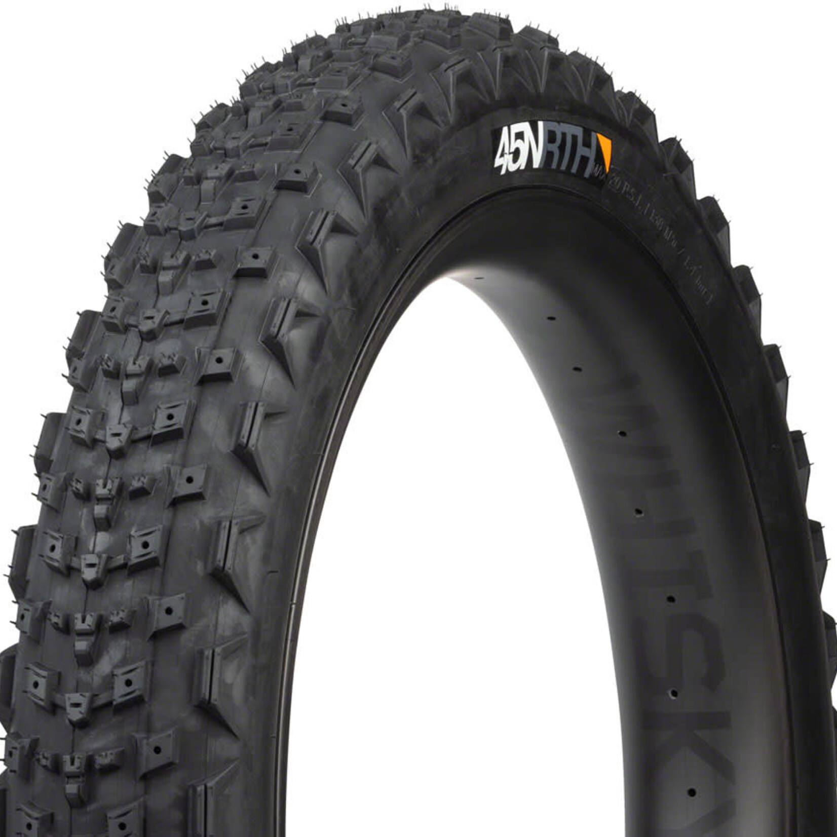 45NRTH 45NRTH Dillinger 4 Tire - 26 x 4.2, Tubeless, Folding, Black, 120 TPI, Custom Studdable