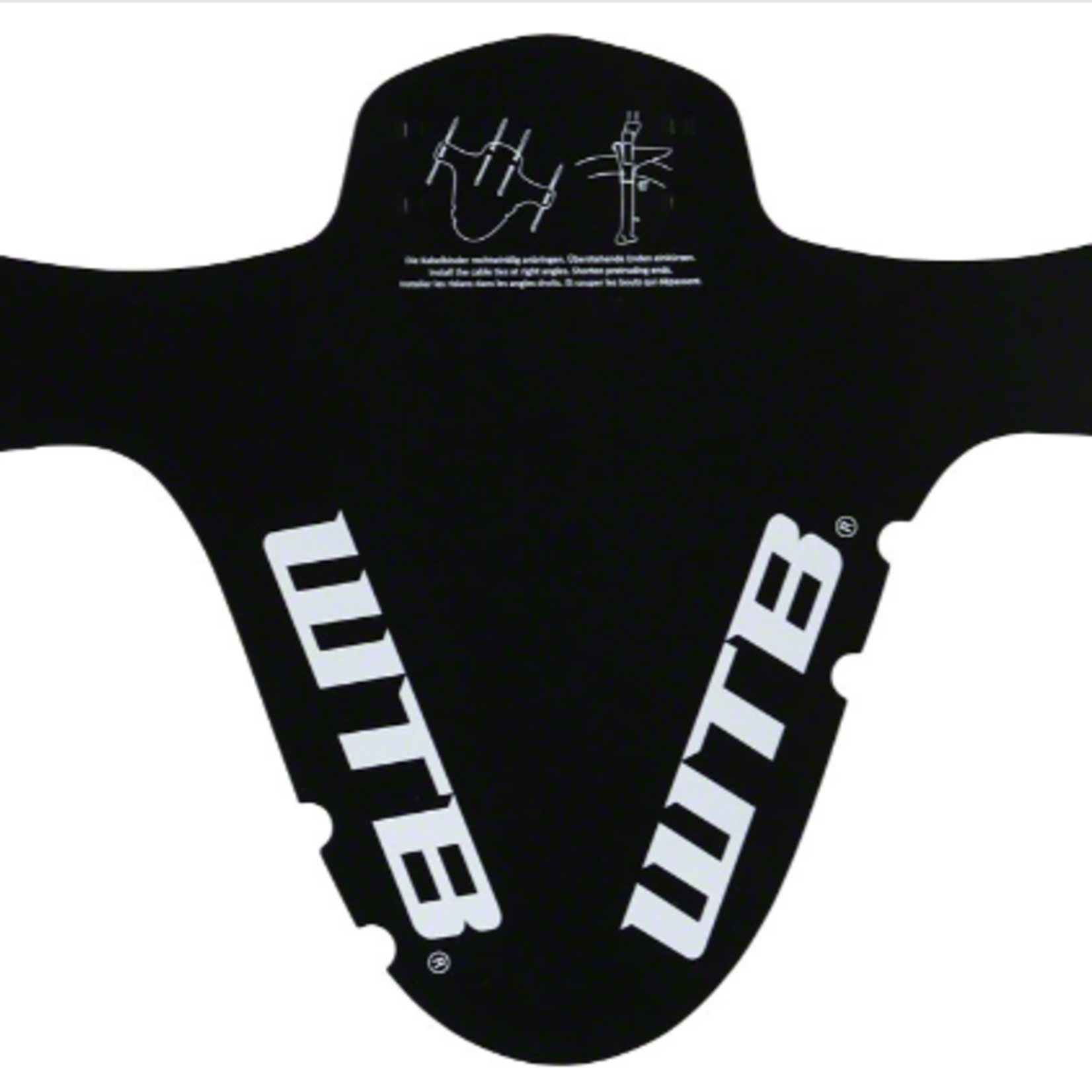 WTB WTB - Logo MTB Mud Guard - Fork Mount - Black