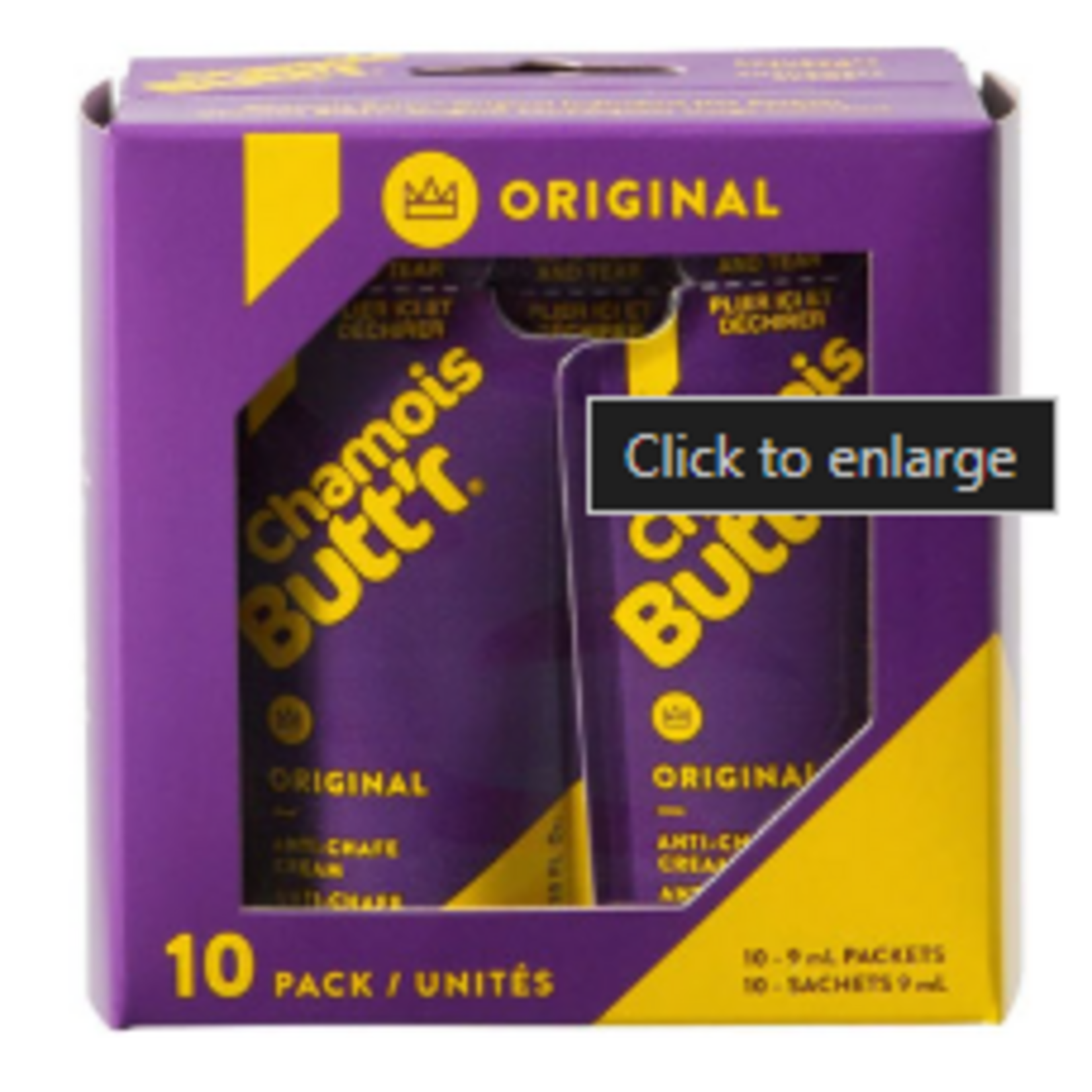 Chamois Butt'r Chamois Butt'r Original: 0.3oz Packet, Box of 10