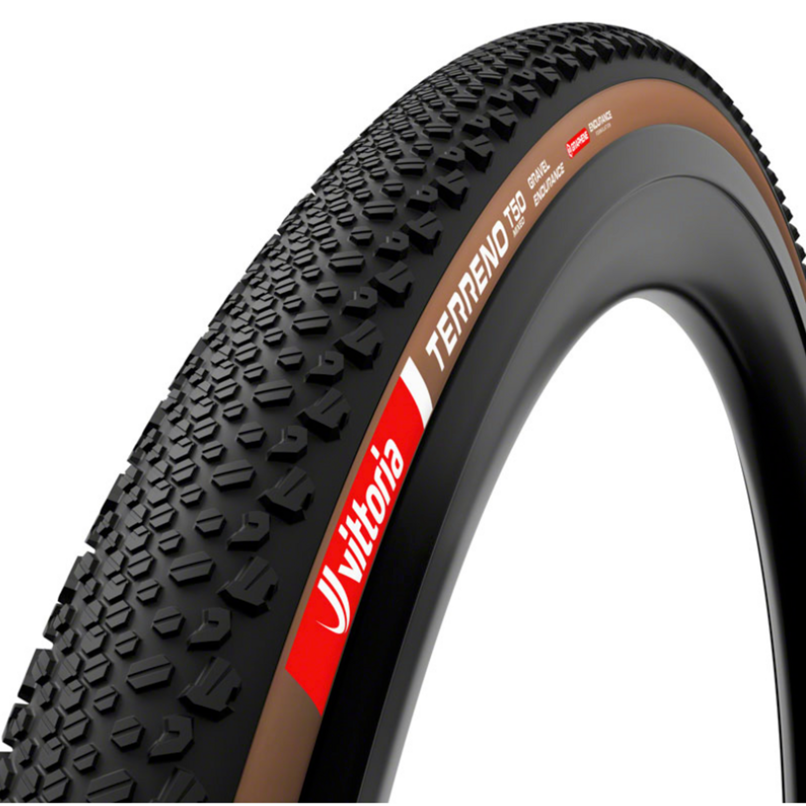 Vittoria Tire - 700 x 45 - Vittoria - Terreno T50 Mixed, Tubeless, Folding, Brown, Gravel Endurance, Graphene, G2.0