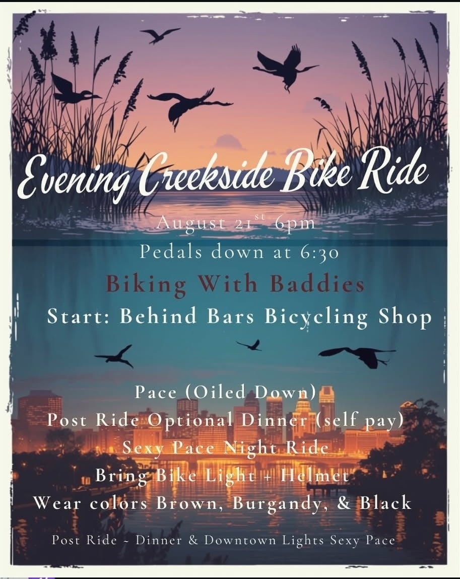 Evening Creekside Bike Ride w/ Biking w/ Baddies!