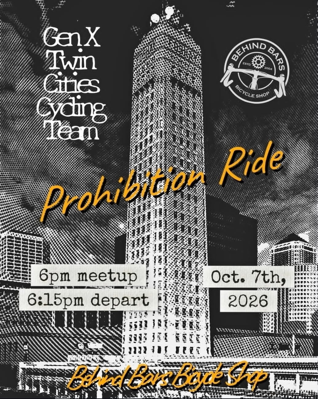 Prohibition Ride w/ GenX Twin Cities Cycling Team