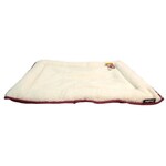 PET  ONE Pet One - Bed Waterproof Base W Sheepskin Cushion Red (110x80cm)