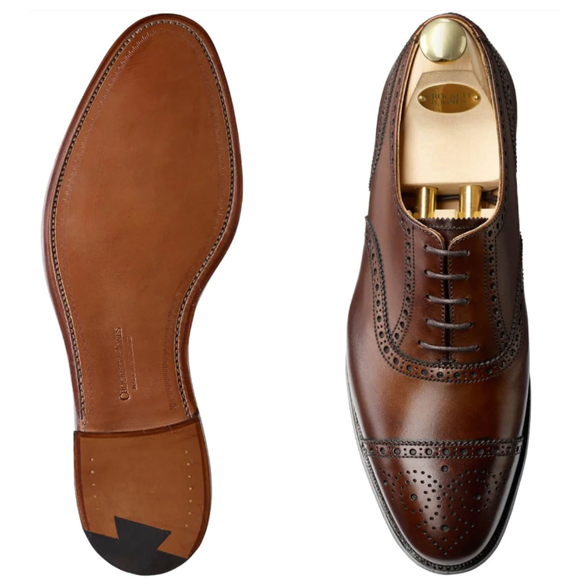 Brown Burnish Captoe - H. Stockton - Atlanta