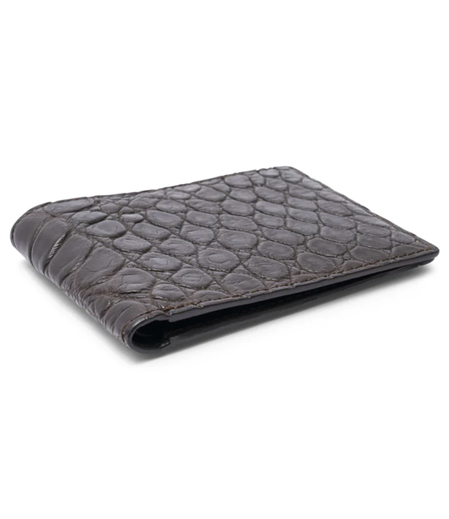 Chocolate Matte Croco Billfold