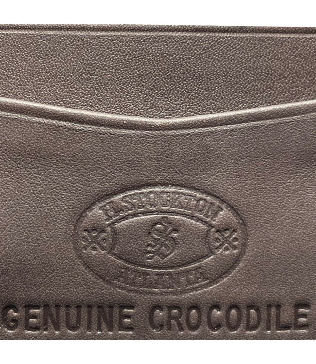 Chocolate Matte Croco Billfold