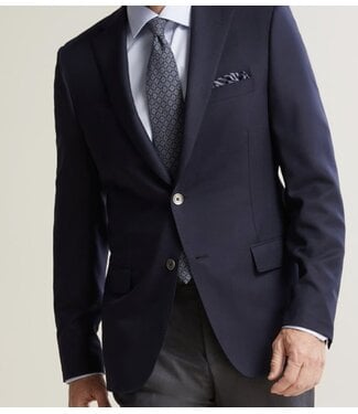SAMUELSOHN FOR H. STOCKTON Blue Hopsack Blazer