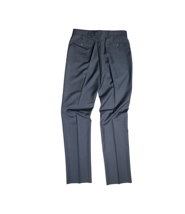 Charcoal 4-Harness Serge Flat Front