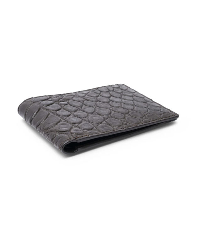 Matte Alligator Wallet in Black