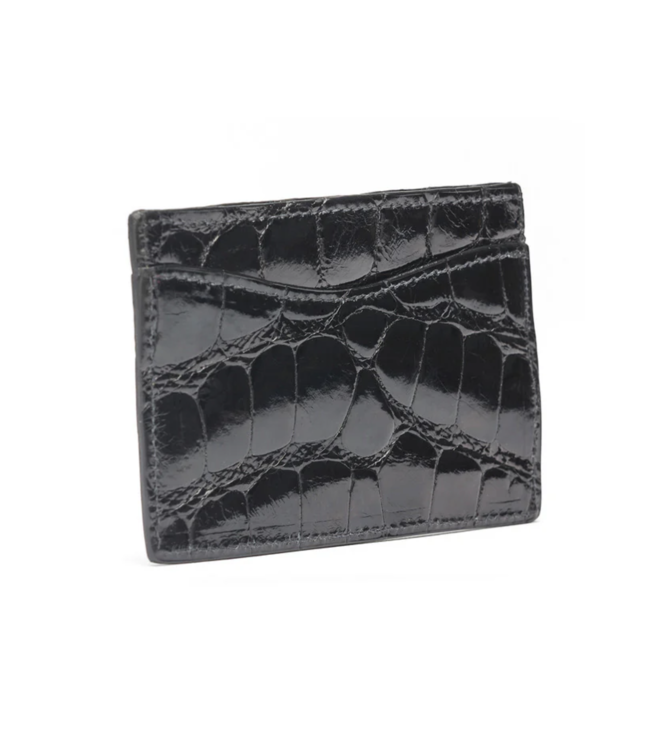 Black  Alligator Card Case