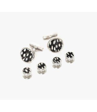 BRACKISH Bear Rhodium Stud Set