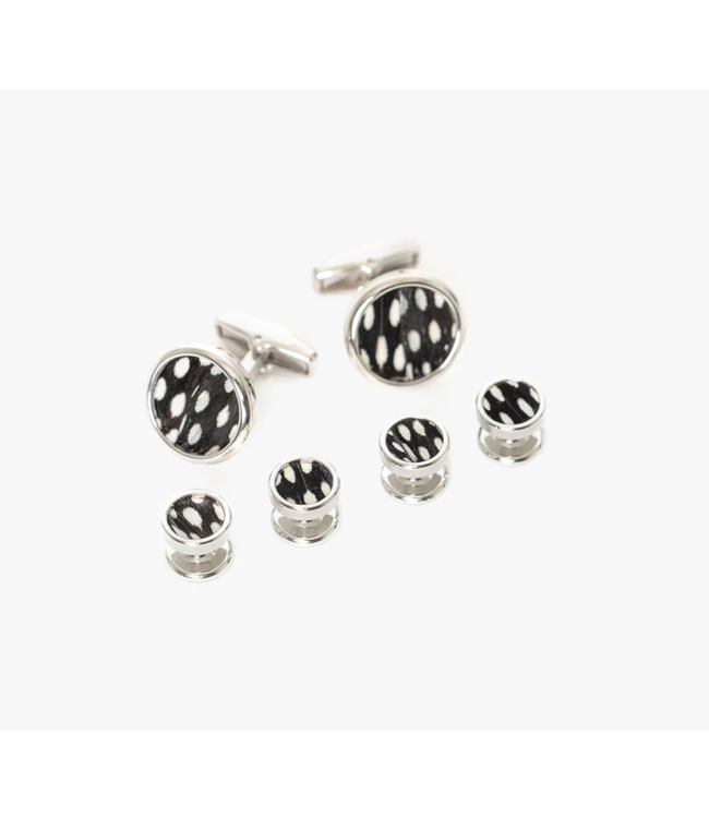 Bear Rhodium Stud Set