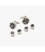 Bear Rhodium Stud Set