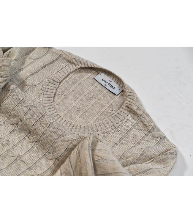 Linen/Cotton Cable Crew