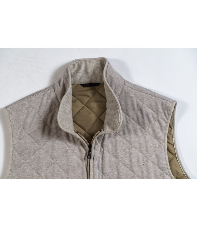 Cotton Oxford Vest "Wheat"