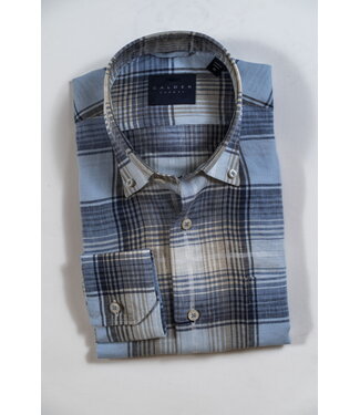 CALDER Blue/Tan Linen Plaid MBO