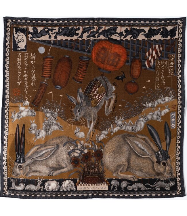 Floating Rabbits Cinnamon/Sienna