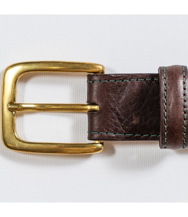 Green Stitch Calf Belt