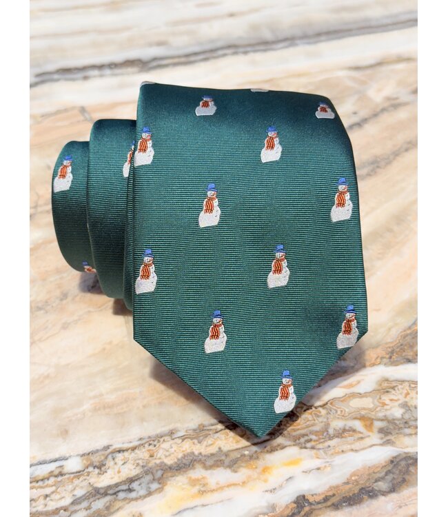 Snowman Silk Tie
