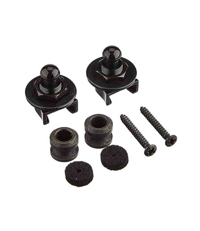 Fender Strap Locks and Buttons Set - Black