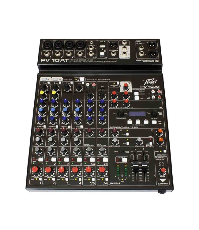 Peavey PV10 AT 10-Channel Mixer (With Auto-Tone And Bluetooth)