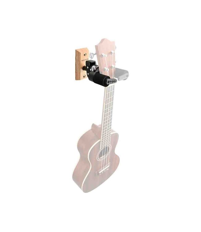 Hercules GSP38WBPLUS PLUS Series Universal AutoGrip Wood Base, Short Arm Wall Mount Guitar Hanger