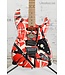 EVH EVH Striped Frankie Red With Black And White Stripes Electric Guitar