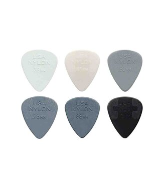Dunlop Dunlop Nylon Standard Guitar Picks (12-Pack) - Dark Gray