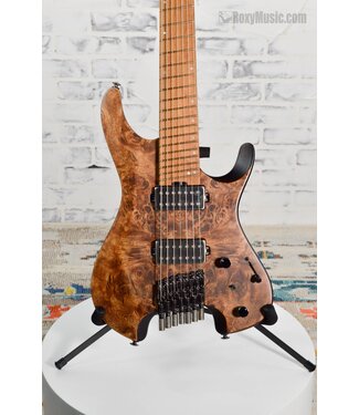 Ibanez IBANEZ 7-STRING QX52PB-ABS QUEST BROWN STAINED HEADLESS ELECTRIC GUITAR WITH  SOFT CASE